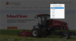 Desktop Screenshot of linamar.com
