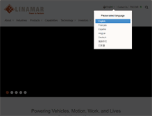 Tablet Screenshot of linamar.com